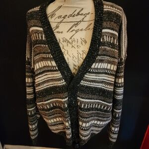 Striped design cardigan in excellent pre-owned condition